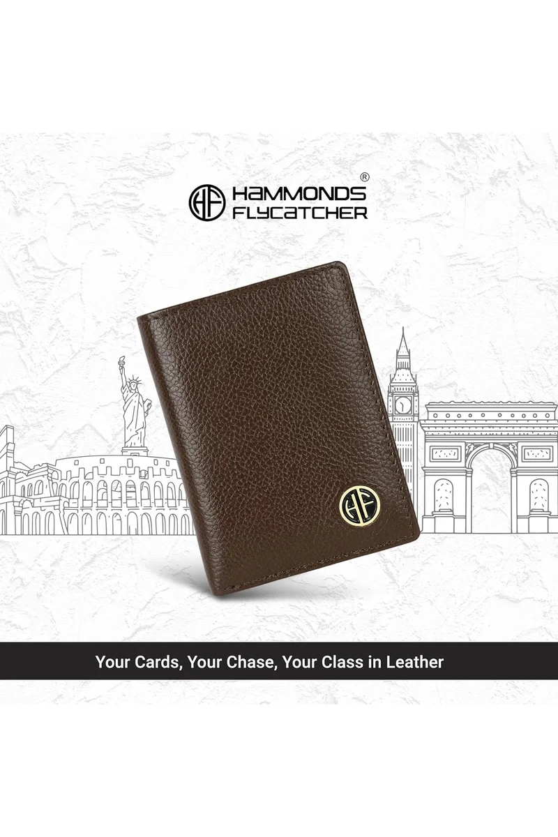 Hammonds Flycatcher  Leather Unisex Card Holder,BRUSHWOOD  | Best Price UAE