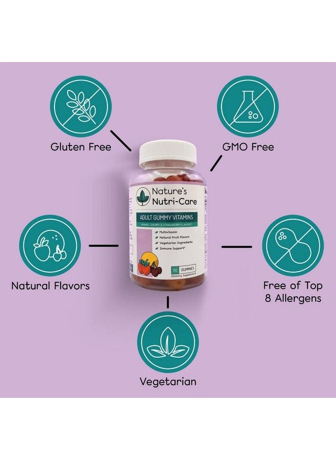 Nature's Nutri-Care - Gummy Vitamins Multivitamins For Women Mens Multivitamin Gummies Chewable Vitamin For Adults Women’S & Men’S Multi Supplements Natural Vegetarian Gummy Made In Usa - Image 1