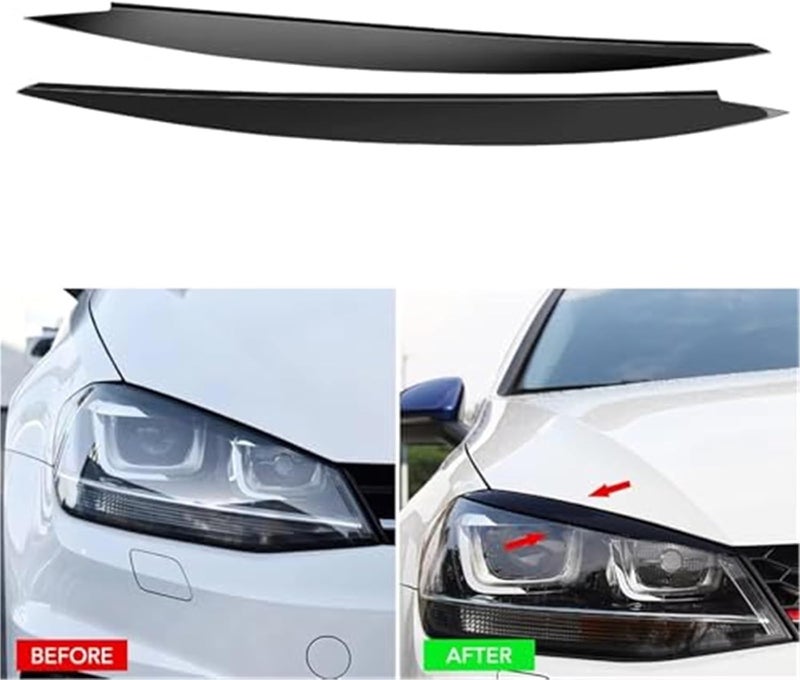 DEMULAX Headlight Eyebrow Trim for VW Golf 7 MK7 GTI - Image 5