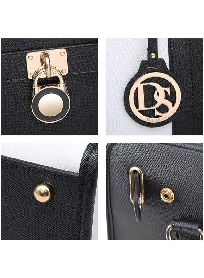 Dasein Handbags Purses Set for Women Top Handle Satchel Shoulder Bags Large Work Tote Bag with Matching Wallet - Image 5
