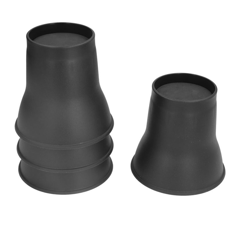 Bed Risers: 6 Inch Heavy Duty Upgraded Plastic With Antiskid EVA Pads - 2200 Lbs Load Capacity Space Saving Furniture Risers for Home Bedroom Living Room Under Bed Storage - Image 2