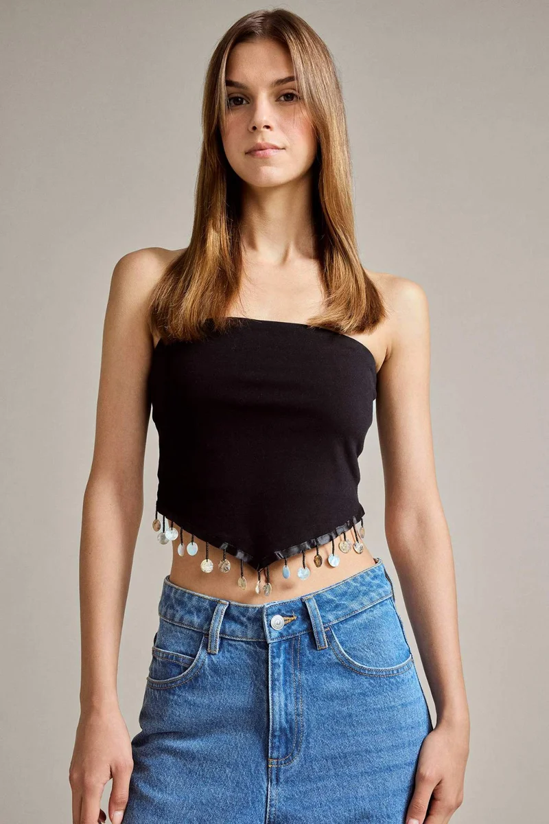 ديفاكتو Strapless Tank Top