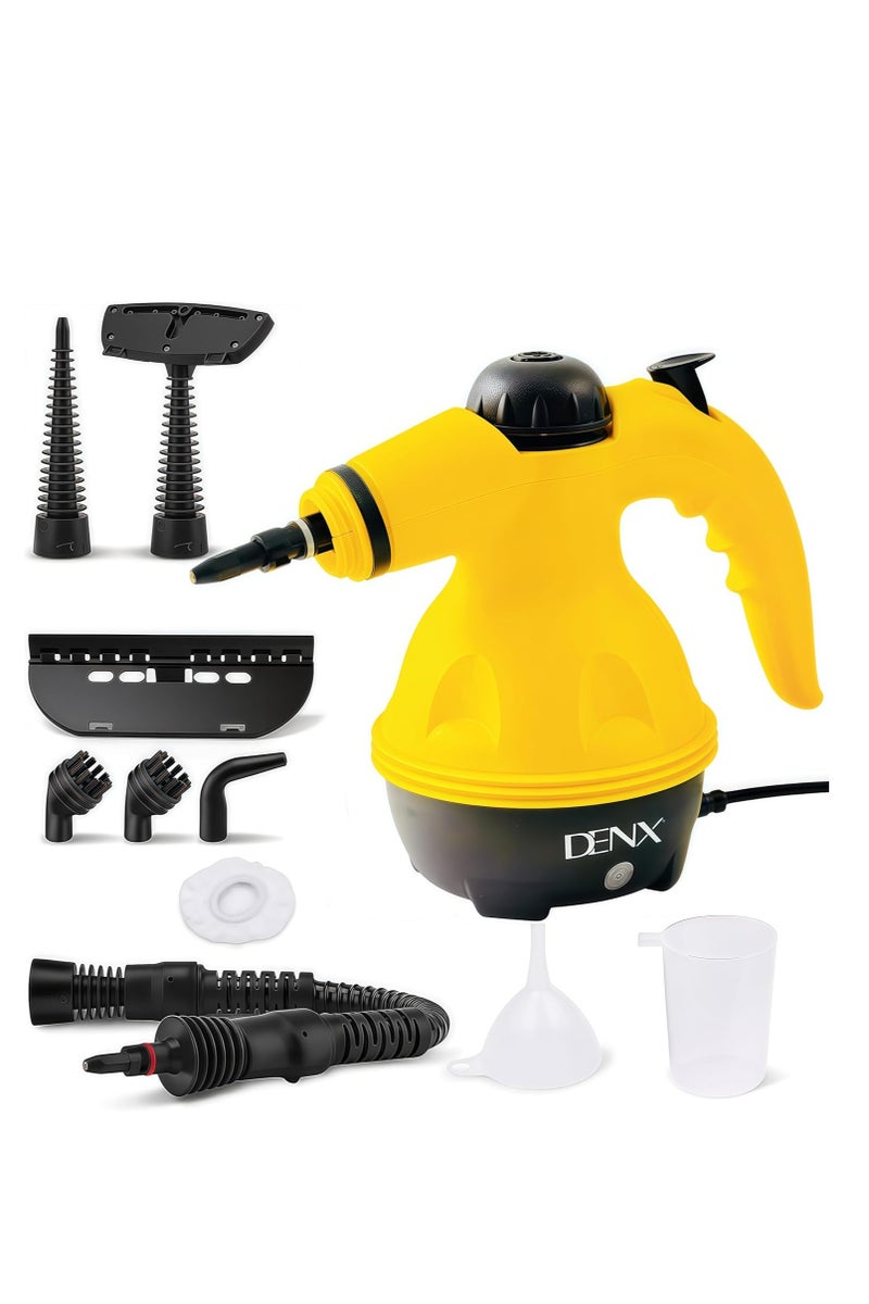Denx A multi-use steam cleaning device that operates electrically, with a power of 1200 watts, and a water capacity of 350 ml - Image 1