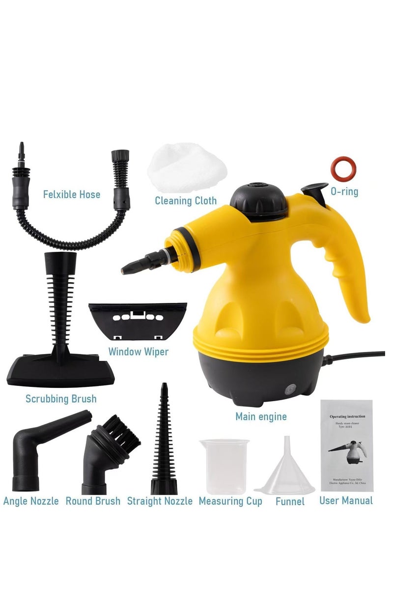 Denx A multi-use steam cleaning device that operates electrically, with a power of 1200 watts, and a water capacity of 350 ml - Image 4