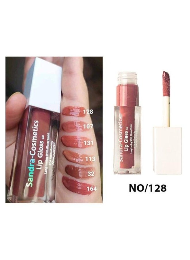 Sandra Sandra Lip Gloss Gel Long lasting - NO.128  - Image 2