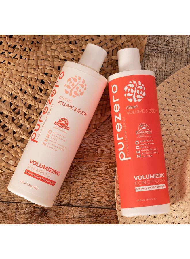 Purezero Volumizing Shampoo And Conditioner Set For Fine Hair Add Volume & Body Zero Sulfates/Parabens/Dyes 100% Vegan & Cruelty Free Great For Color Treated Hair - Image 3