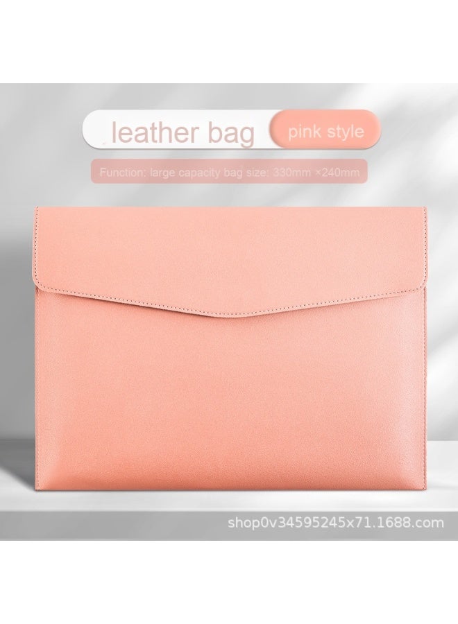 Generic A4 Leather Document Folder - Essential for Premium Business Office Use 