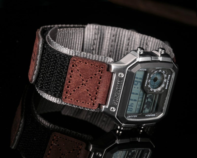 DAVILANE 18mm Watch Band Strap for Casio AE-1000W AE-1200 AE-1300 AEQ-110W AQ-S800W MRW-200H MRW-S300 SGW-300H SGW-400H W-216H W-218H W-735H, Rugged Nylon Sports Strap - Image 3