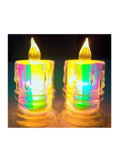 Spaceshoop Led Rainbow Colored Candle | SmokeLess Candle | Led Candle for Diwali and Home Decor | Electric Candel |Decorative Candle | Led Candle  - Image 4