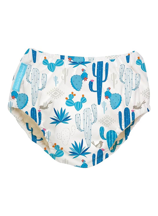 Charlie Banana 2 In 1 Swim Diaper And Traing Pants Cactus Azul Medium - Image 1