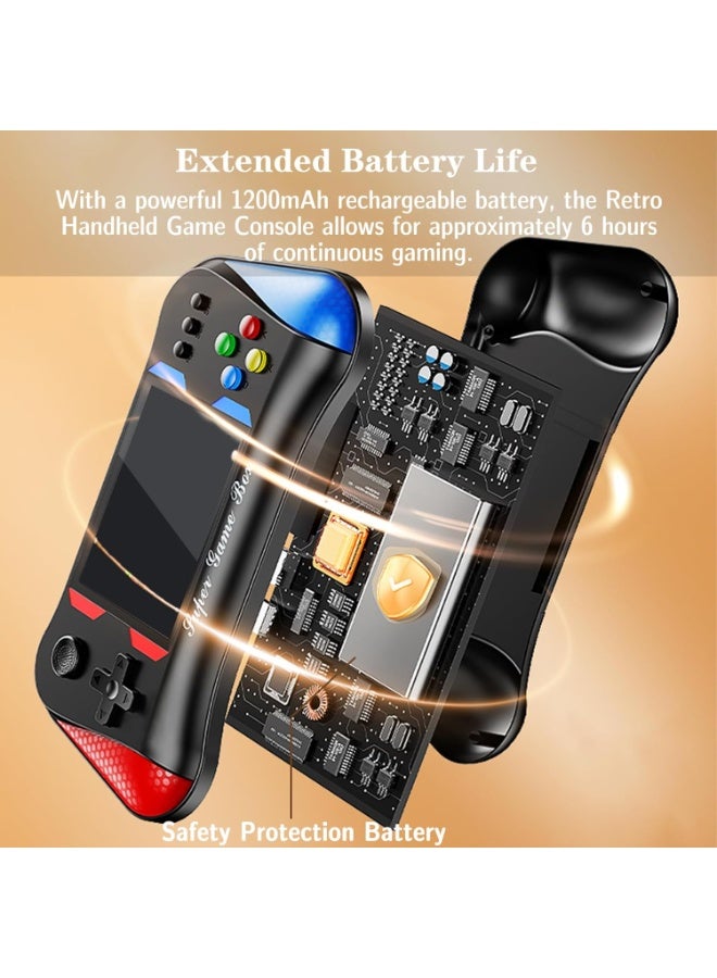 Rechargeable Handheld Game Console for Kids Adults, 3.5'' LCD Screen Retro Handheld Game Console, 500 Classical FC Games, Support 2 Players - Image 4