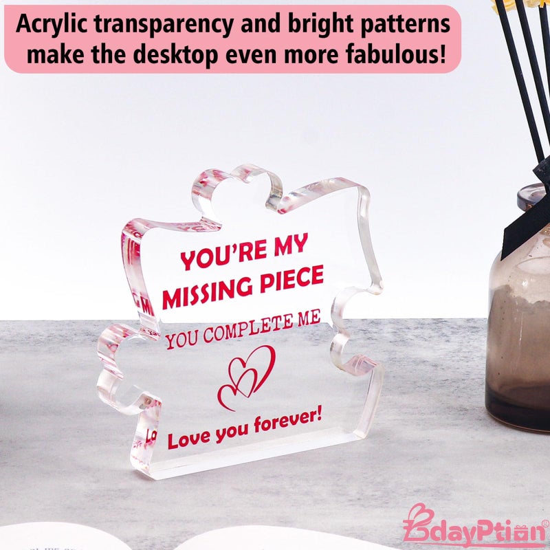 BdayPtion I Love You Gifts for Women  I Love You Gifts for Her Birthday Anniversary Valentine's Wedding Gift for Wife Girlfriend Sister Bestie Bff  Acrylic Decoration Sign/Plaque  - Image 3