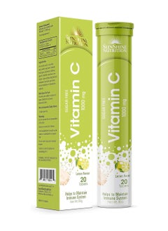 Nutrition Vitamin C 1000Mg Effervescent Lemon, 20 Tablets