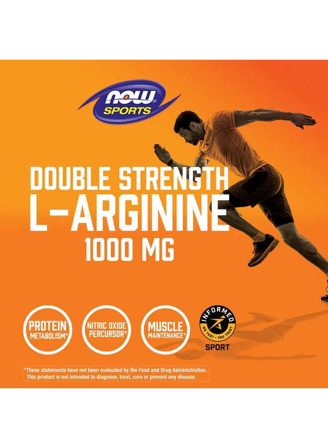 Sports Nutrition Larginine Double Strength 1000Mg Nitric Oxide Precursor Amino Acids 60 Tablets