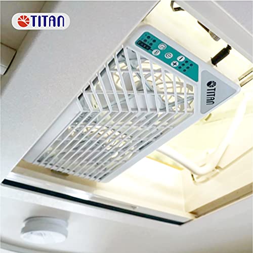 TITAN Silent Roof Fan 12V DC 140mm Double Reversible Roof Window fan with Wireless Controller for RV Motorhome -TTC-SC21/V3 - Image 3
