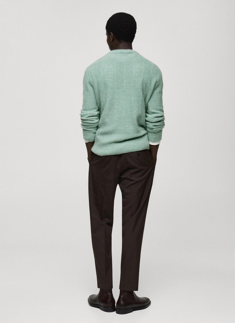 Mango Man Structured Knitted Sweater  - Image 2