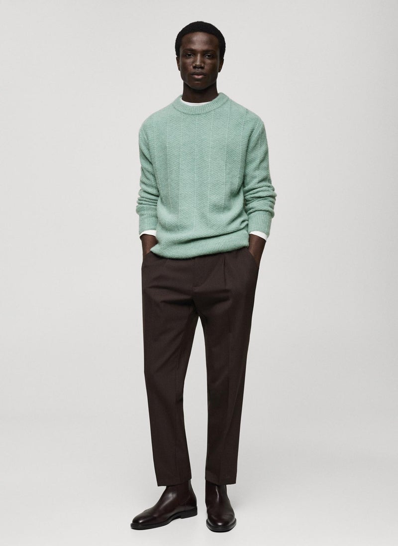 Mango Man Structured Knitted Sweater  - Image 5