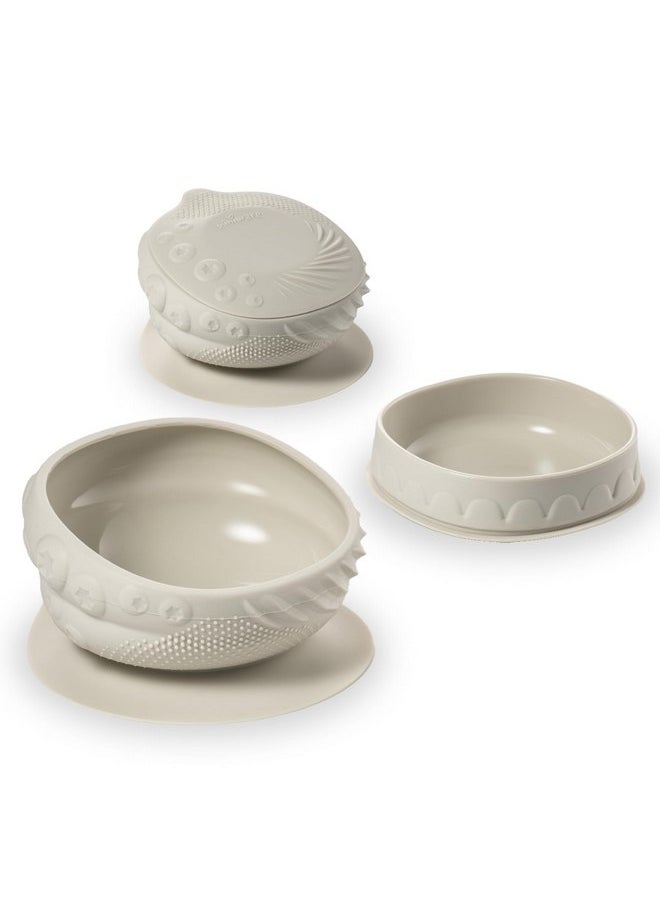 Miniware Miniware Sensory Baby Bowl - Oat - Silicone Bowls for baby to Combine Mealtime with Sensory Development - 100% Food Grade Silicone Baby Bowls - BPA Free, Non-Toxic Todddler Bowls  - Image 1