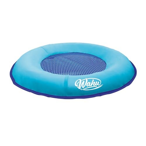 Wahu Hydro Pod Versatile Pool Float with Carrying Bag 21 Round Portable Pool Float for Adults and Kids Ages 8 Light BlueBlue - Image 1