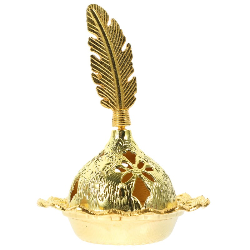 Small Arabian Incense Cone Burner Retro Electroplated Finish Home Decor Meditation Yoga - Image 2