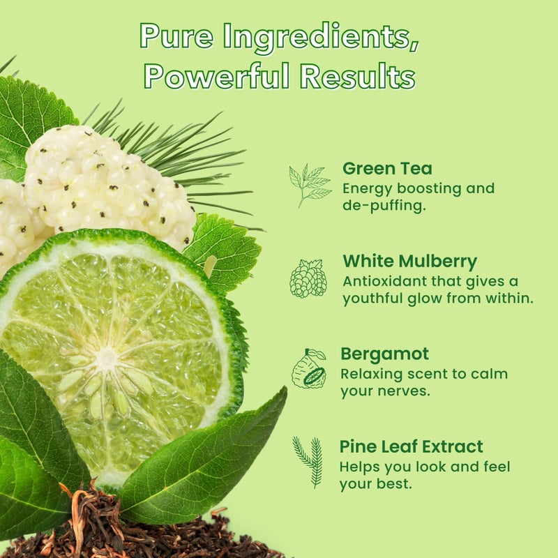 Patchology Perk Up Hydrating Under Eye Masks with Green Tea - Undereye Patches For Dark Circles and Puffy Eyes Care, Treatment & Moisturizer - Eye Bags, Puffiness & Wrinkle Reducer (5 Pairs) - Image 3