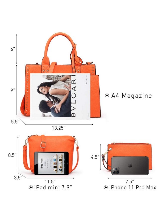 DASEIN Women'S Soft Vegan Leather Tote Bag Large Handbags Purses Work Shoulder Bag Satchel For Ladies - Image 4