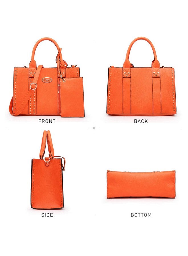 DASEIN Women'S Soft Vegan Leather Tote Bag Large Handbags Purses Work Shoulder Bag Satchel For Ladies - Image 2