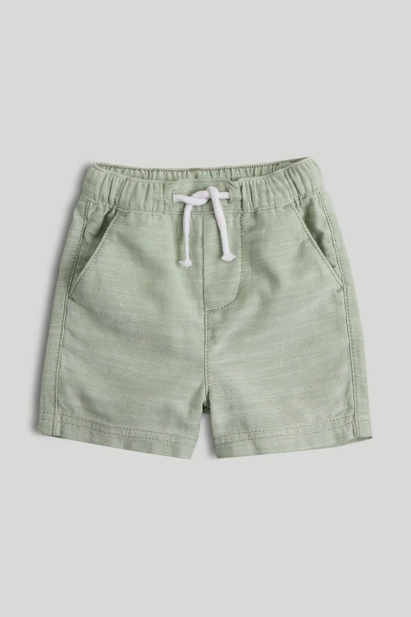 mothercare Green Textured Shorts
