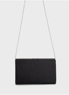 Ella Limited Edition Embellished Trim Satin Clutch Bag  - Image 2