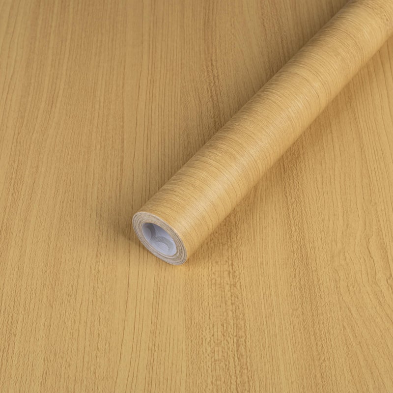 Abyssaly Light Wood Contact Paper Natural Wood Peel and Stick Wallpaper Self Adhesive Waterproof Wallpaper for Kitchen Cabinet Shelf Drawer Liner 11.8" X 197" - Image 1