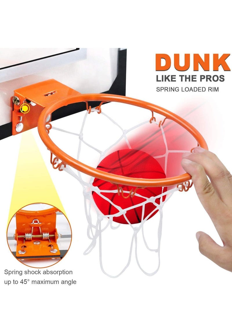 SYOSI Mini Basketball Hoop for Kids, Wall Mounted Includes and Net Indoor Outdoor Sport Games Boys Girls - Image 2