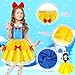 EULRGAUS Princess Dress Up Toddler Dress Up Clothes Cosplay Princess Costume Gift Set with Princess Dresses and Princess Toys Pretend Play Girl Toys Age 36 Halloween Christmas Birthday Gift - Image 4