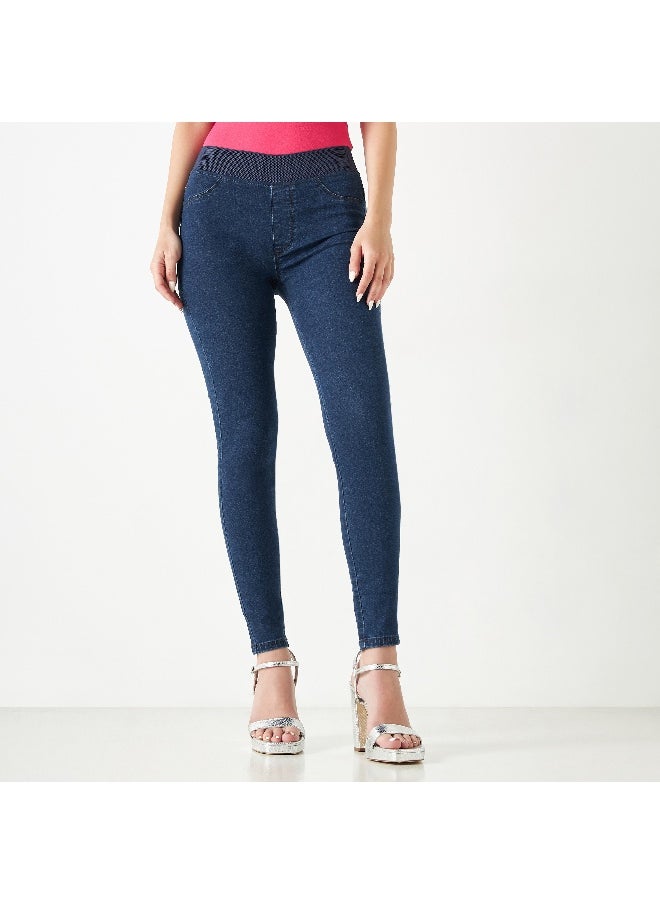 Lee Cooper Lee Cooper Denim Jeggings with Elasticated Waistband  - Image 1