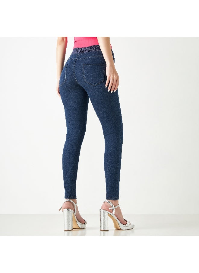 Lee Cooper Lee Cooper Denim Jeggings with Elasticated Waistband  - Image 3