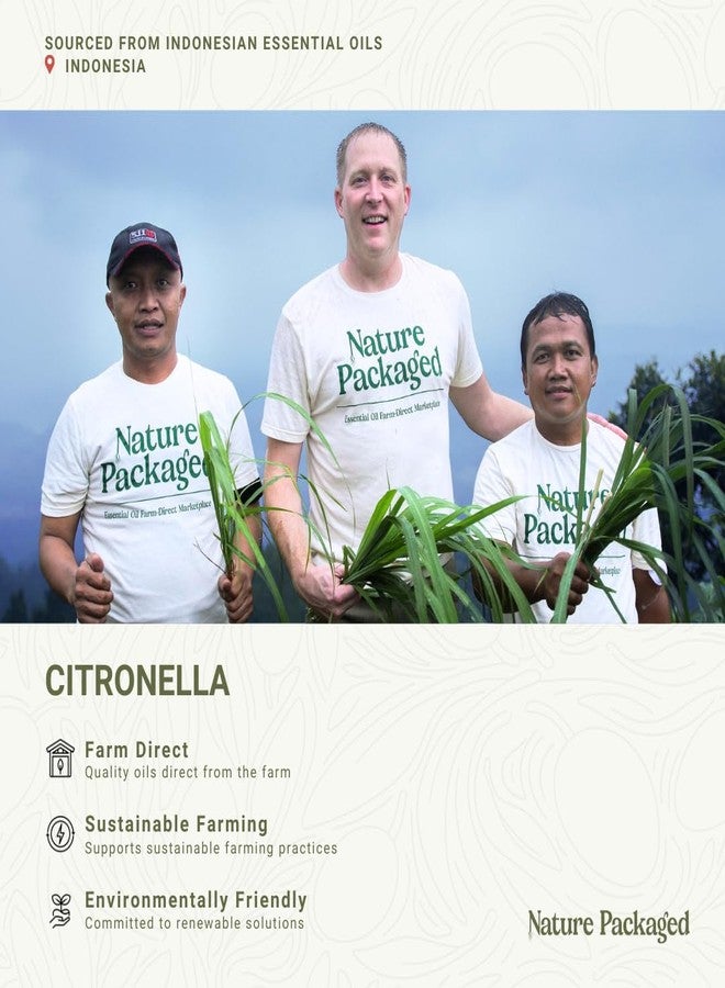 Nature Packaged Citronella Essential Oil - Direct from Central Java, Indonesia - Pure Essential Oil for Diffusers and Aromatherapy | 100% Pure Therapeutic Grade - 15ml - Image 3