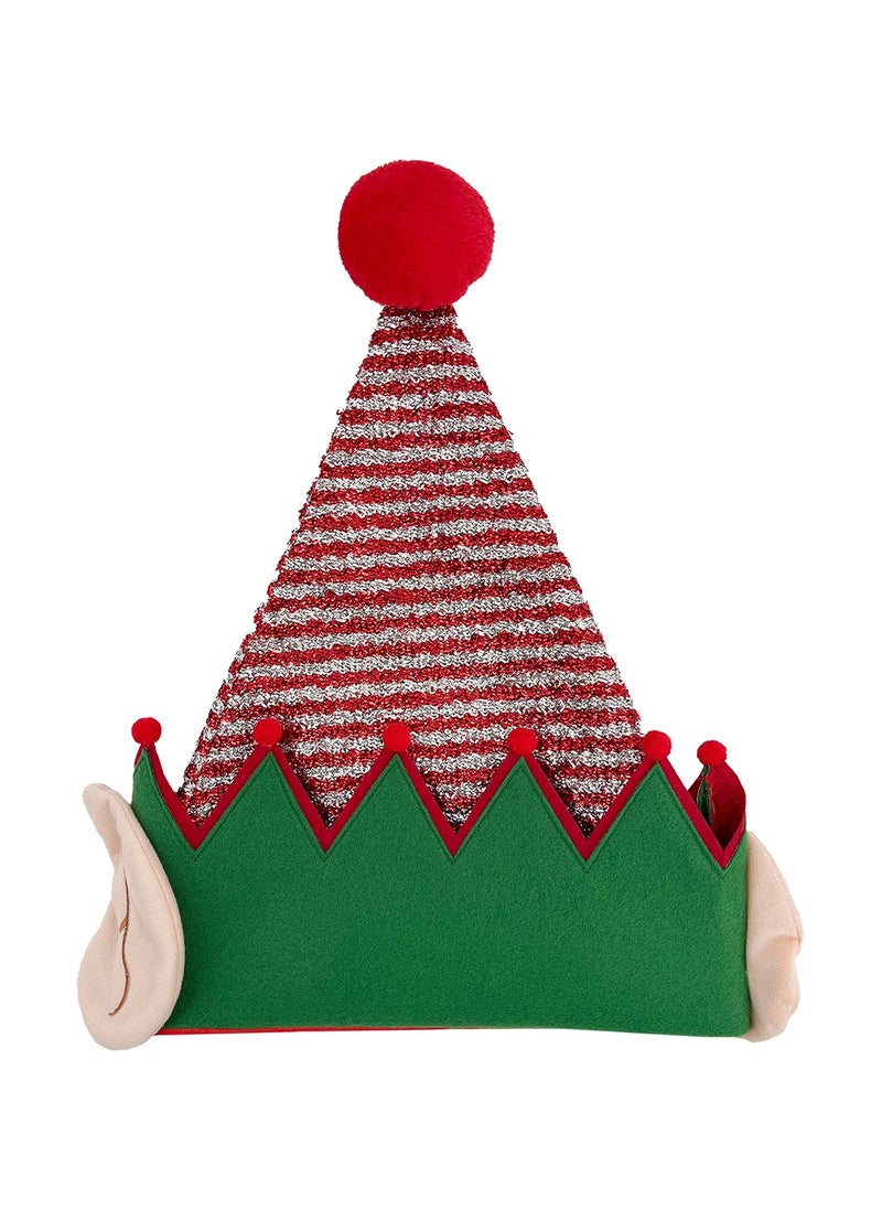 CHRISTMAS MAGIC Elf Hat Adult Size 30x43cm  - Image 2