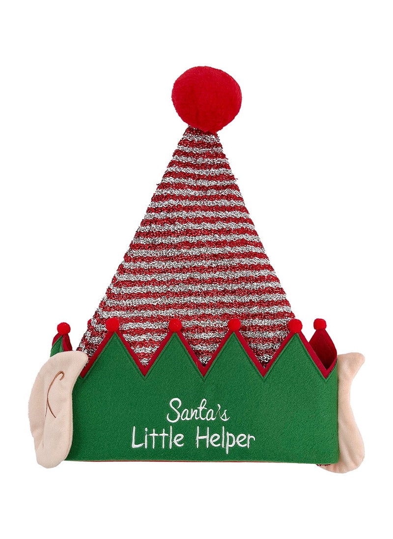 CHRISTMAS MAGIC Elf Hat Adult Size 30x43cm  - Image 1