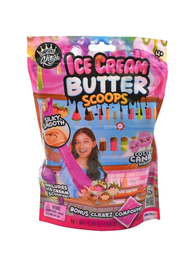 WeCool Compound Kings Ice Cream Scoops Cotton Candy Scented Slime - Image 1