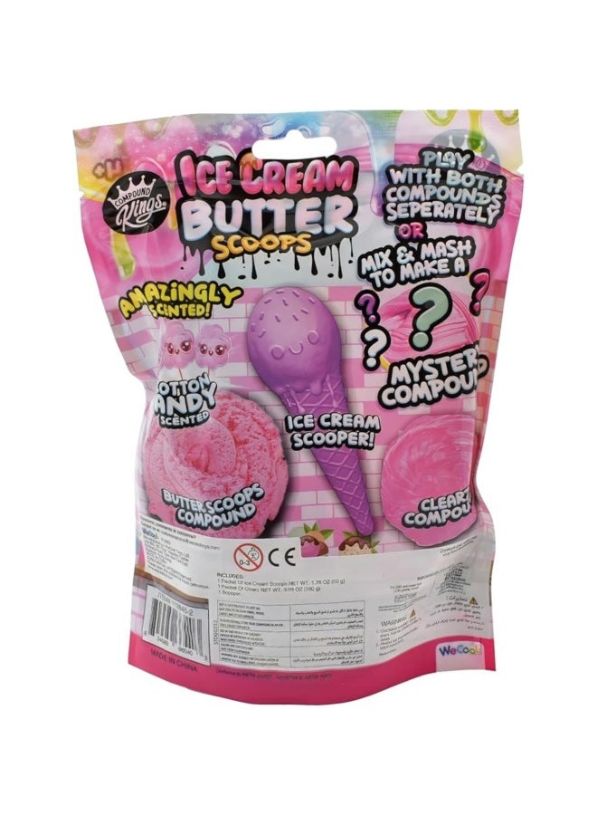 WeCool Compound Kings Ice Cream Scoops Cotton Candy Scented Slime - Image 2
