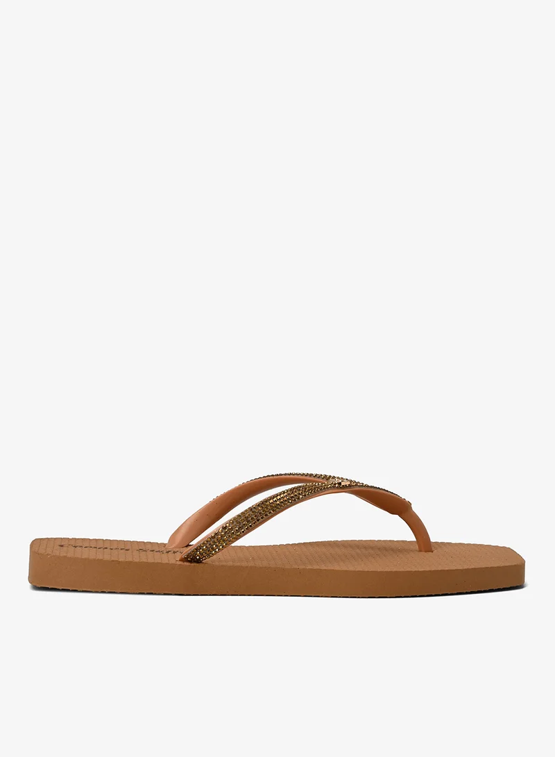 Carmen Steffens Flip-Flops Shine Tan