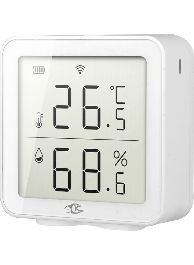 NIBEMINENT Tuya Wireless Temperature And Humidity Detector White - Image 1