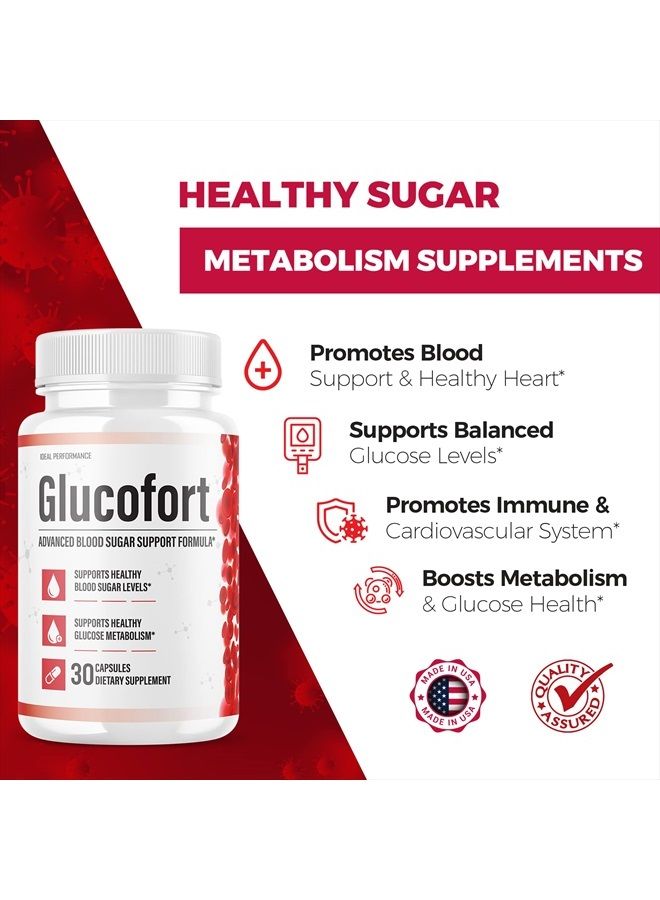 IDEAL PERFORMANCE (رسميًا) تركيبة دعم المكملات الغذائية جلوكوفورت (عبوة من 3 قطع) - Image 3