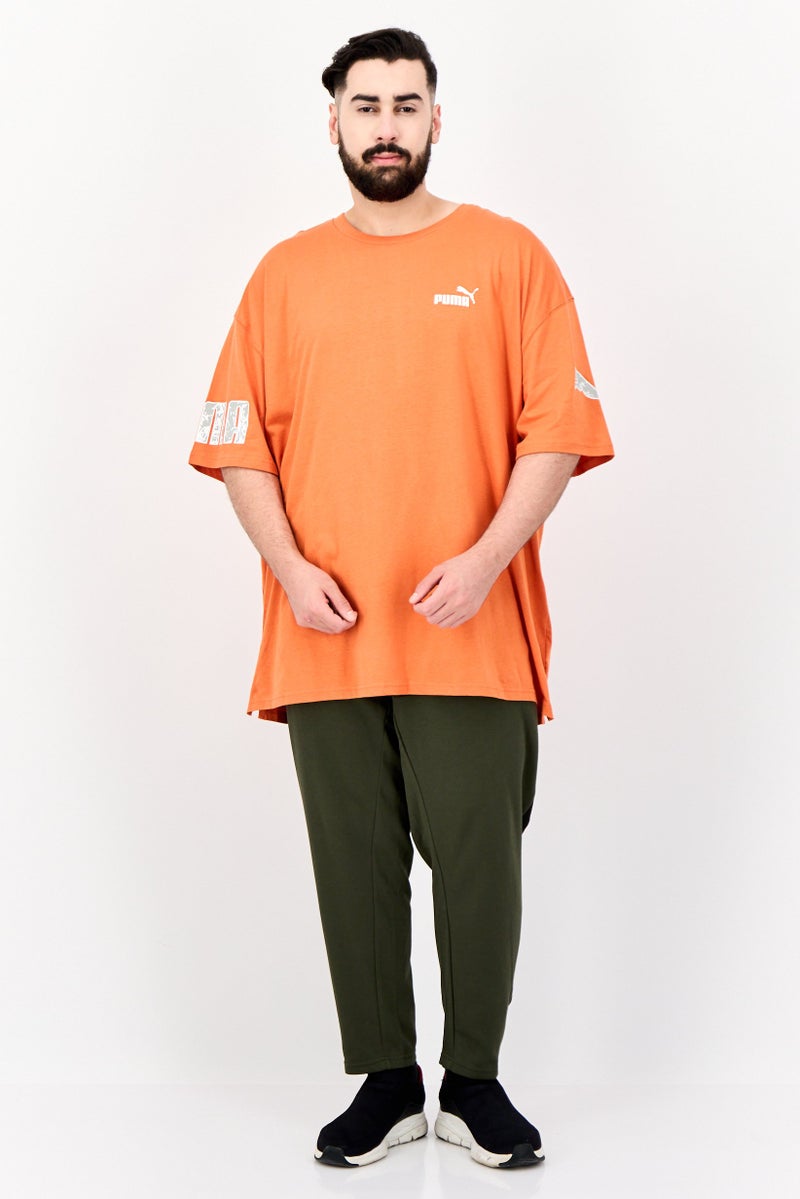 PUMA تي شيرت تدريب قصير الأكمام للرجال، رياضي، برتقالي - Image 3