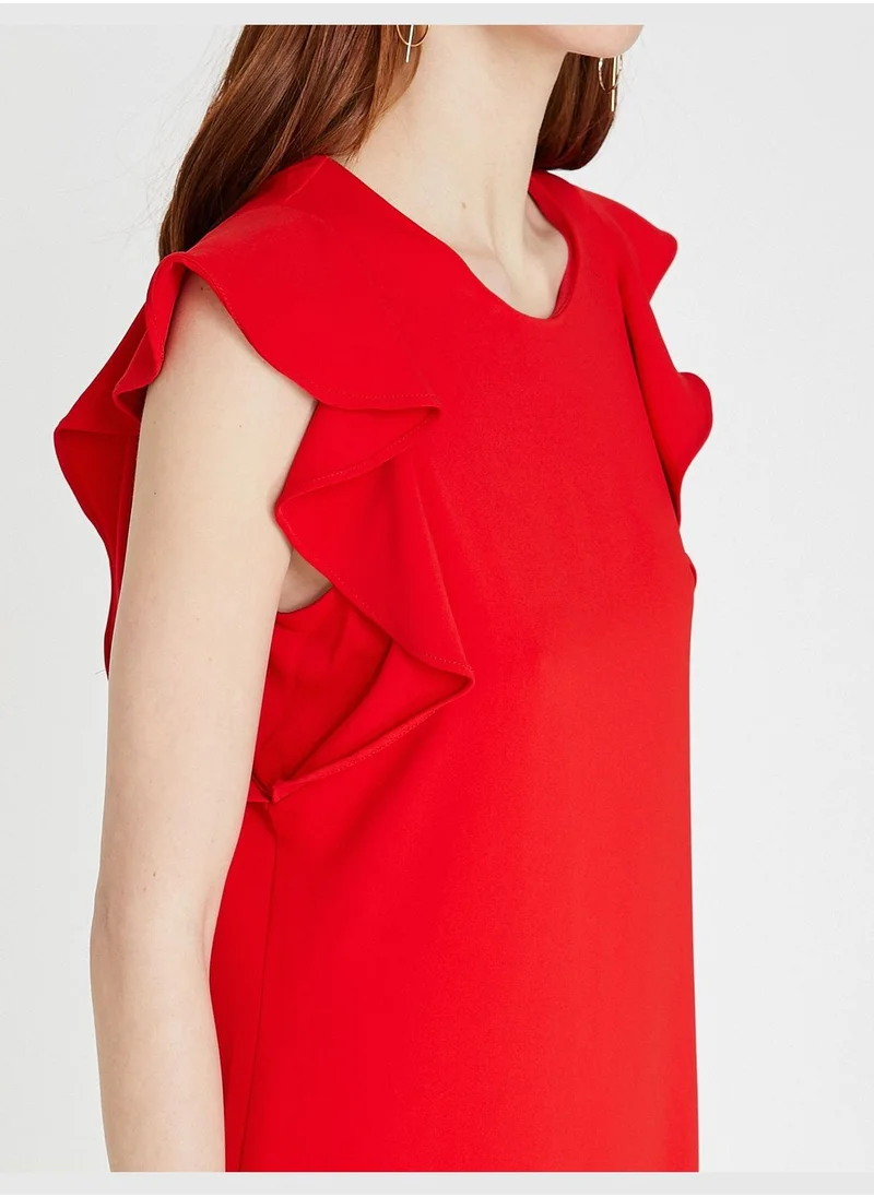 KOTON Frill Detailed Dress