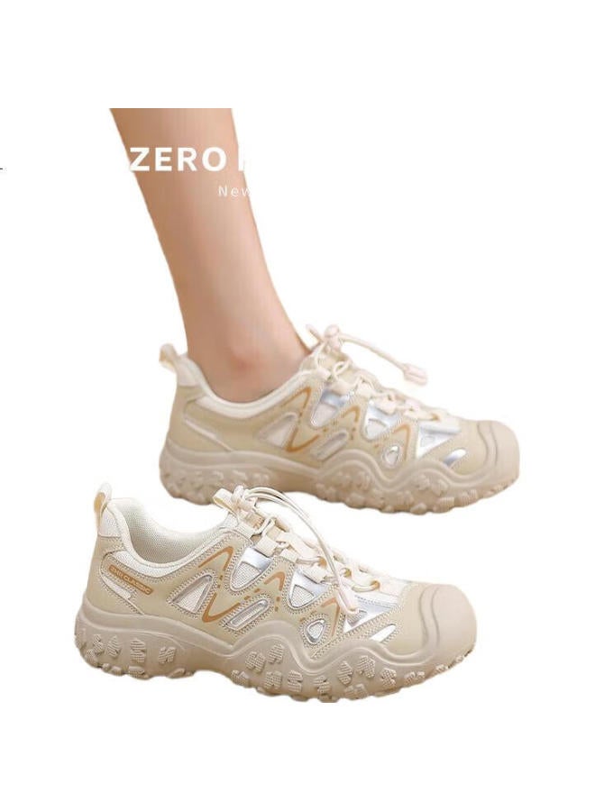 ZHR Women'S Hiking Shoes Outdoor Lightweight Creek Shoes Casual Outdoor Sports Patchwork Women'S Shoes G683 Apricot Size 38 - Image 3