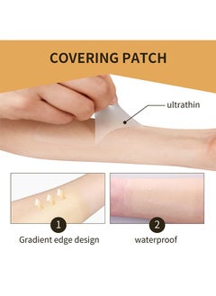 Jaysuing 6 Patch Tattoo Cover Up Tape, Ultra Thin Skin Tone Concealer Sticker, Invisible Concealer Patch for Covering up Tattoos and Scars  - Image 4