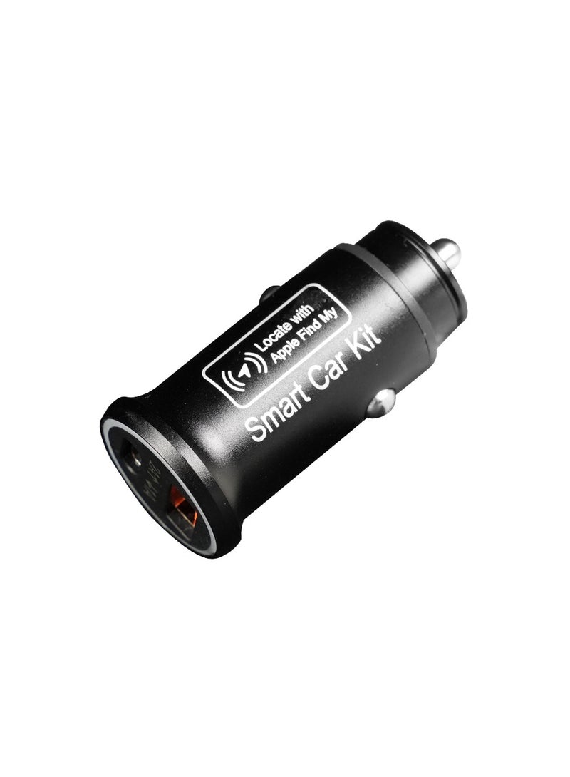 Car charger GPS tracker Find My App cigarette lighter smart finder 12V USB type C vehicle adaptor tracking locator 2 in 1 - Image 2