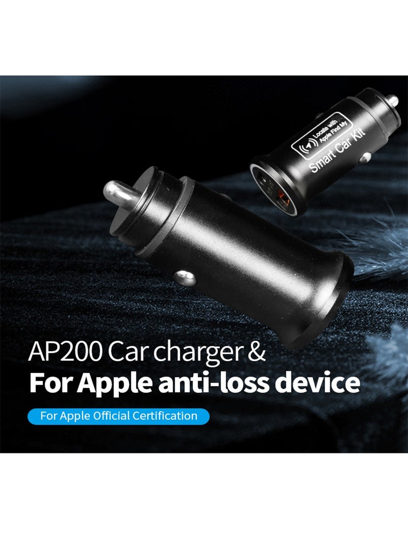 Car charger GPS tracker Find My App cigarette lighter smart finder 12V USB type C vehicle adaptor tracking locator 2 in 1 - Image 5