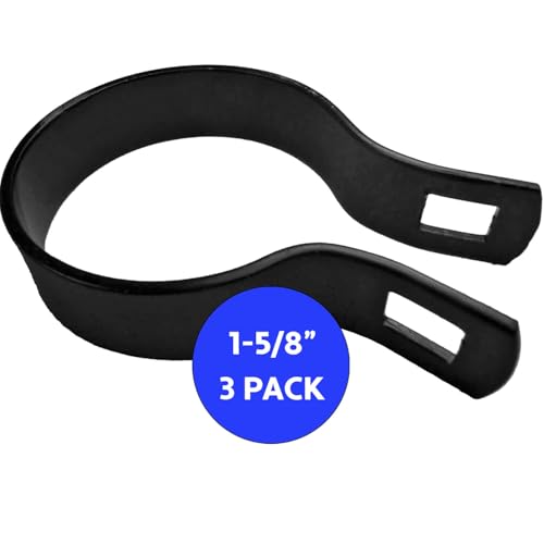 Jake Sales 158 Brace Band for Chain Link Fence Use for 158 Outside Diameter PostPipe Black Powder Coated Chain Link Brace Band 3 Pack - Image 3