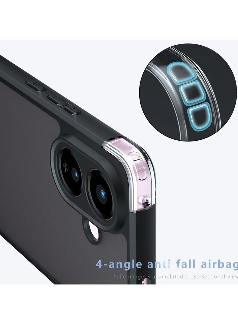 Protective Case Compatible with Vivo V60 Lite Skin-friendly Matte Transparent Case Airbag Protection Anti-Yellowing PC+TPU Shockproof Cover - Image 4